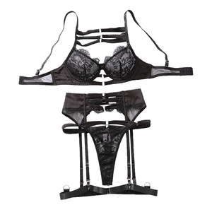 Ensemble de lingerie ultra sexy Yicheng pour femme : <span class=keywords><strong>soutien</strong></span>-<span class=keywords><strong>gorge</strong></span> à trois bandes, dentelle transparente, sous-vêtements de luxe, tenue de jeune femme séduisante - Product Image 6