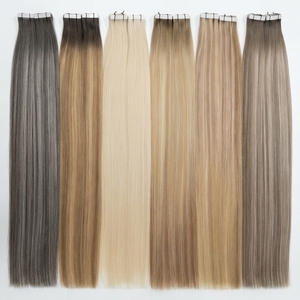 <span class=keywords><strong>Extensions</strong></span> de cheveux humains vierges russes bruts non traités, alignés aux cuticules, 100 % Remy, à donneur unique, pour salon de beauté, vente en gros d'usine - Product Image 2