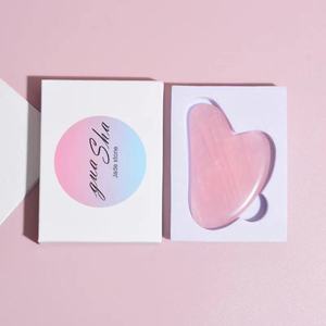 100% naturale al quarzo rosa gua <span class=keywords><strong>sha</strong></span> stein gouache raschietto per massaggio facciale - Product Image 4