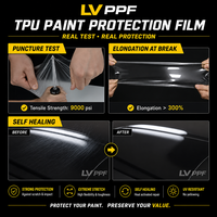 Película Protectora para Pintura de Automóviles con Película de TPU PPF de 8.5mil, Autoregenerable, Antiamarilleo, Transparente y Brillante, Envoltura Duradera