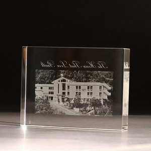 Bloc de verre gravé au Laser 3D, <span class=keywords><strong>Cube</strong></span> <span class=keywords><strong>Photo</strong></span> en cristal, cadeaux Souvenir, vente en gros, - Product Image 2