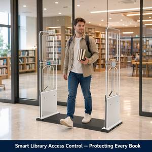 Portique de sécurité RFID UHF en acrylique transparent pour bibliothèque, détection antivol des livres, cartes d'entrée pour écoles et bibliothèques publiques - Product Image 3