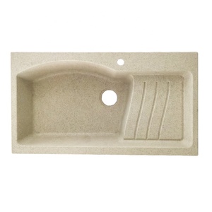 Hot Sale Modern Single Resin <strong>Apron</strong> Double Bowl Kitchen <strong>Sink</strong> Deep White Rectangular Nano Two Holes for Undermount Installation - Product Image 3