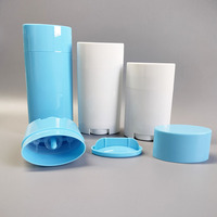 Emballages cosmétiques PP 15g 30g 50g 75g, forme ovale, mini contenants portables durables pour déodorant en stick