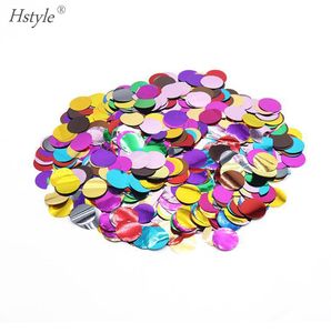 زينات حفل عيد ميلاد أول Hstyle ، 10 جم معدني ذهبي وفضي لحفل زفاف الطفل ، تفضل مناديل ورقية حلويات دائرية - Product Image 3