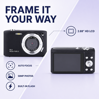 Cámara Digital 4K con Certificación RoHS, 48MP, Autoenfoque, Pantalla CMOS, Portátil, Ideal para Retratos, Vacaciones, Estudiantes y Uso Diario