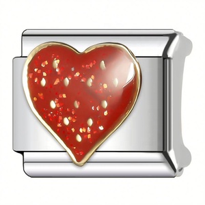 Wholesale Unisex Gold Plated Stainless Steel Bracelets 9mm Italian Charms Link Geometric DIY <b>Bangles</b> - Product Image 4