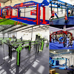 Equipo comercial <span class=keywords><strong>de</strong></span> carrera <span class=keywords><strong>de</strong></span> obstáculos Ninja Warrior para interiores, máquina multifuncional para gimnasio - Product Image 5