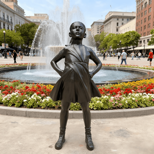 Statue de voyageur abstraite personnalisée, sculpture en bronze à la <span class=keywords><strong>cire</strong></span> perdue <span class=keywords><strong>pour</strong></span> les places et les parcs d'art moderne - Product Image 4