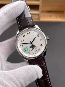 Montres de haute qualité, style tendance, bracelet en cuir PU, mouvement mécanique, cadran analogique de 40 mm avec trois aiguilles - Product Image 4