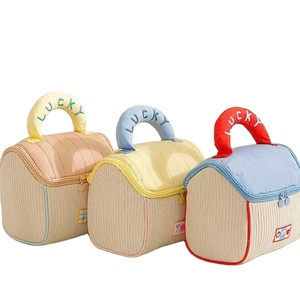 Bolsa de Almacenamiento Personalizada con Diseño de Casita, Bolsa de Cosméticos Portátil, Bolsa de Aseo Suave de Gran Capacidad y Material Grueso - Product Image 1