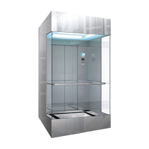 Ascenseur panoramique sans engrenage à courant alternatif pour usage commercial avec système de porte automatique Ascenseur en verre rond - Product Image 3