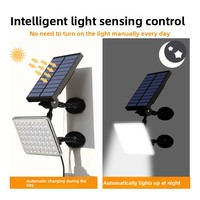 Lampe murale solaire extérieure ultra-lumineuse à 62 LED, étanche, pour cour, jardin, zone scénique, avec détecteur de mouvement intelligent