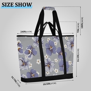 กล่องข้าวหิมะลายดอกชบาฮาวายแบบกำหนดเองของ Aloha ขนาดใหญ่ ป้องกันการรั่วซึม กันน้ำ เหมาะสำหรับตั้งแคมป์ ปิกนิก และชายหาด - Product Image 3