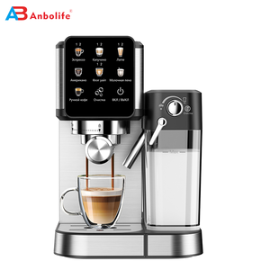 Cafetera Espresso Totalmente Automática Anbolife de 20 Bares con Operación Táctil <span class=keywords><strong>Digital</strong></span> y Bandeja de Goteo Extraíble <span class=keywords><strong>para</strong></span> Uso en el Hogar y la Oficina - Product Image 1