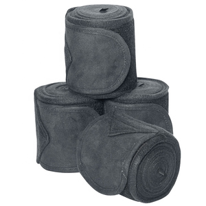 高端马绒绷带4包腿包马球羊毛绷带马具马术 - Product Image 5