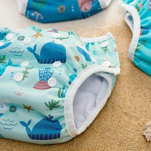 Couche de bain réutilisable pour bébé, taille unique, pour piscine, vente en gros - Product Image 4