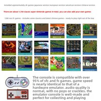 Console de jeu rétro HD 16 bits Super Famicom FC pour TV, version américaine, Mini SNES avec 4 Go de mémoire, compatible avec les jeux de 1.4