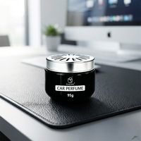 Désodorisant Voiture 95g Perles EVA Parfum Tabac en Pot avec Couvercle Métallique pour Grille d'Aération – Parfum Longue Durée pour Intérieur Automobile