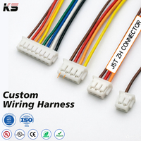 Kabel Harness Konektor Terminal JST SH GH ZH PH XH Molex Dupont SUR 0.8 1.0 1.25 1.5 2.0 2.54mm Pitch 1-40Pin