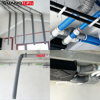Tuyau flexible composite en aluminium argenté à densité accrue, directement de l'usine, pour système de ventilation HVAC