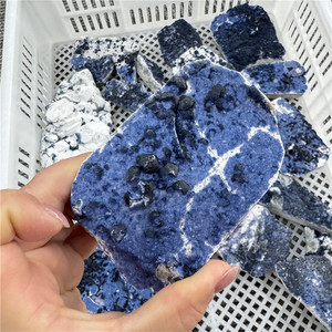 크리스탈 원시 돌 도매 천연 하이 퀄리티 에너지 블루 베리 형석 표본 가정 장식 - Product Image 4