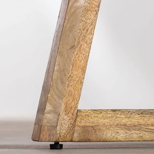 Modern Mango <b>Wood</b> <b>Round</b> <b>Dining</b> <b>Table</b> 4 Seater <b>Solid</b> Wooden Furniture for <b>Dining</b> Room Restaurant and Hospitality Spaces - Product Image 3