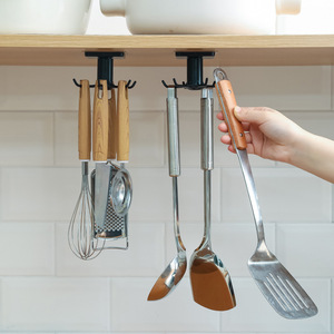 Kitchen <b>Hook</b> Multi-Purpose <b>Hooks</b> 360 Degrees Rotated Rotatable Rack for Organizer and Storage Spoon Hanger Accessories - Product Image 5