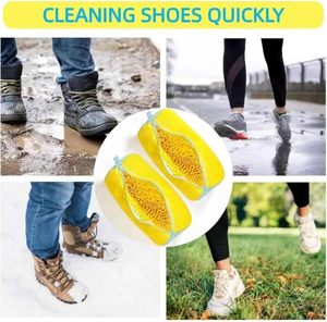 Portable Large Capacity Waterproof Durable Laundry Bag Washable Reusable Shoe Cleaning Drying Bag Zippers Closure Friendly - Product Image 5
