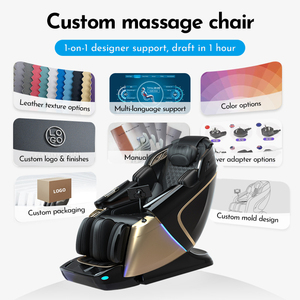 Silla <span class=keywords><strong>de</strong></span> Masaje Corporal Completo Moderna, Directo <span class=keywords><strong>de</strong></span> Fábrica, 4D, Gravedad Cero, Doble Núcleo, Eléctrica, Estiramiento Tailandés - Product Image 4