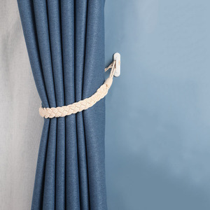 <span class=keywords><strong>Macrame</strong></span> tenda Tie backs foglia fatta a mano tessuta a mano Boho nappa cinghie per finestre accessori per la decorazione del soggiorno - Product Image 2