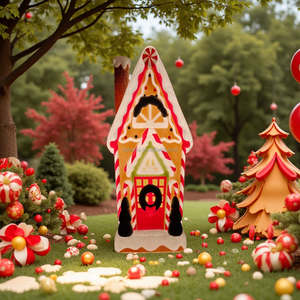 36in Outdoor Christmas Gingerbread House Decor <b>Holiday</b> Gifts - Product Image 2