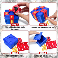 3D-Gedruckte Scherzgeschenkbox mit Schrauben, 8 cm Überraschungs-Geld-Puzzlebox, Lustiges Trick-Geschenk für Weihnachten, Halloween & Feiertage