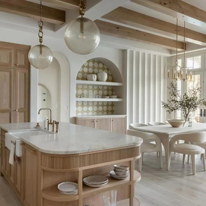 Vermonhouzz, nuevos muebles modernos para el hogar, barra de comedor de mármol duradero integrado, mesa de Isla de cocina con armario de almacenamiento - Product Image 2