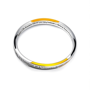 กำไลข้อมือแฟชั่น สแตนเลสสตีล 316L ชุบทอง PVD ทนทาน เป็นมิตรต่อสิ่งแวดล้อม - Product Image 2