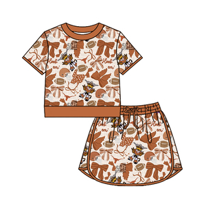 Conjuntos de Ropa Deportiva para Bebés Niñas: Camiseta, Falda y Pantalones Cortos, Estilo Casual y Transpirable - Product Image 4