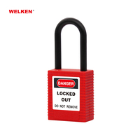 Serrure Serrures 38mm 76mm Nylon Manille 16 Couleurs Isolation Sécurité Sécurité Cadenas Industriel Verrouillage Tagout LOTO