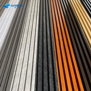 Panel de rejilla de bambú WPC resistente al agua de fácil instalación Panel de pared de PVC Panel de pared decorativo de madera - Product Image 6