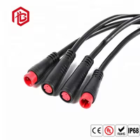 Connecteur étanche M8 personnalisé pour transmission de signal LED, panneau solaire, prise mâle et femelle