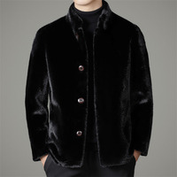 Nouveaux manteaux en fausse fourrure tendance pour l'hiver et l'automne, écologiques, respirants, en gros, couleur unie, style décontracté, luxe, fausse fourrure de vison pour hommes
