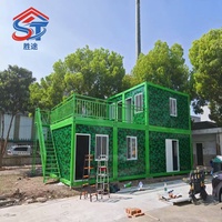 Maison conteneur préfabriquée détachable à 4 modules à faible coût avec design moderne et fonctionnalité respirante – Atelier/Appartement