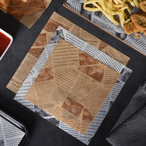 Papier d'emballage pour hamburger à prix avantageux, résistant à la graisse, papier d'emballage pour sandwich, papier de charcuterie, papier ciré de qualité alimentaire pour shawarma - Product Image 1