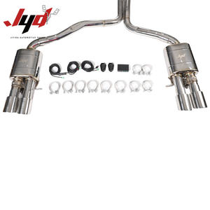 Échappement haute performance pour <span class=keywords><strong>Audi</strong></span> <span class=keywords><strong>A6</strong></span>/A7/C7/C8 2.0t/3.0t en acier inoxydable, épaisseur 1,5 mm, avec embout d'échappement à 4 entrées - Product Image 2