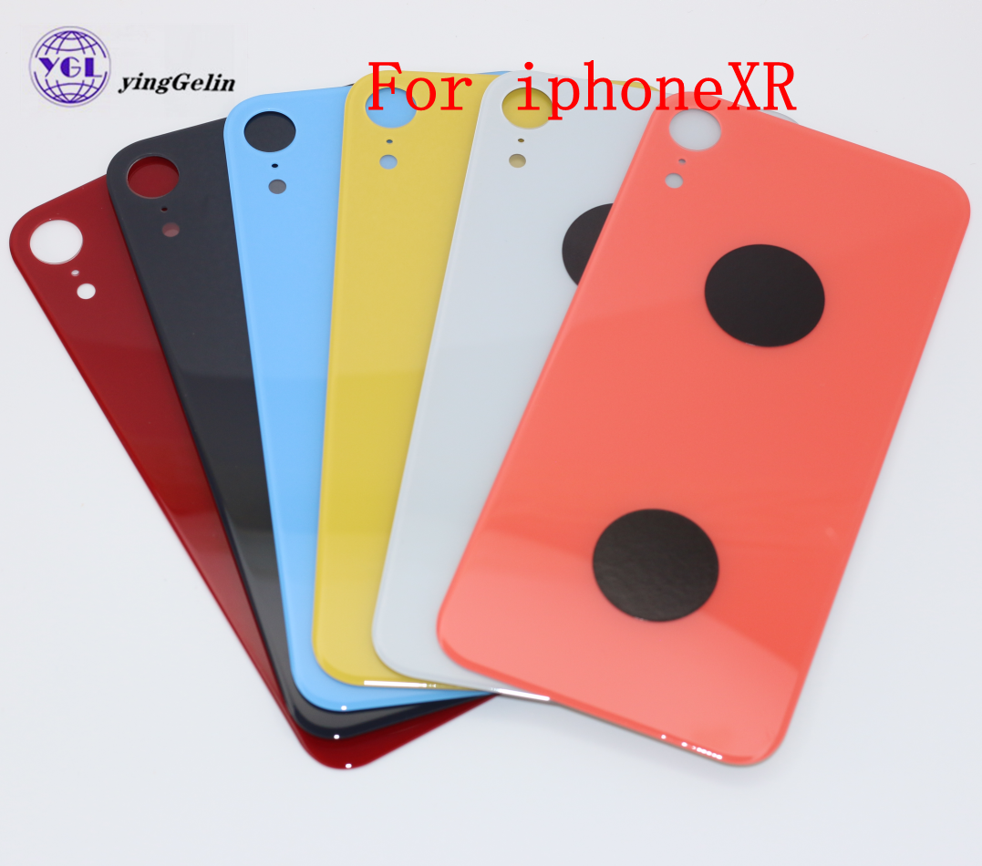 Запасное стекло с большим отверстием для задней крышки iphone 8 8P X XS XSmax, Задняя стеклянная крышка корпуса, задняя крышка аккумулятора