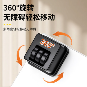 Furniture Casters 360 Degree Rotatable Silent Adhesive Base <b>Plastic</b> Polyurethane <b>Wheel</b> Minimalist Design For Home Use - Product Image 4