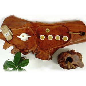 Root-carved <b>Tea</b> Table Solid Wood Whole Tree Root Log Small Size Hand-carved <b>Tea</b> Tray For Kung Fu <b>Tea</b> <b>Set</b> Household Use - Product Image 1