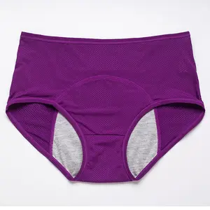 Breathable Lining Leakproof Physiological reusable absorbent panties full protection menstrual functional period panty