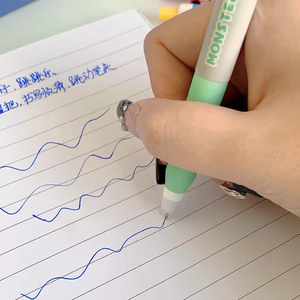 <span class=keywords><strong>Stylo</strong></span> <span class=keywords><strong>effaçable</strong></span> rétractable Umei Sunglasses Pop-Up 0,5 mm bleu, motif monstre mignon, papeterie fantaisie à <span class=keywords><strong>action</strong></span> par pression amusante - Product Image 4