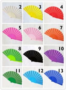 พัดลมมือถือสีทึบพัดลมพลาสติกสำหรับงานปาร์ตี้ - Product Image 6