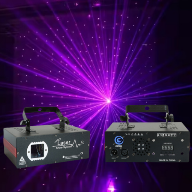 High Quality White/Yellow/Blue Led Starry Sky Laser Full Color RGBW Light DMX512 Control 10m Projection for Party Night Club
